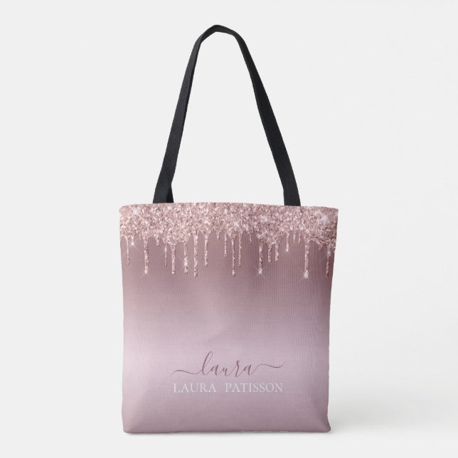Rose Goldtropfen mit Logo (Rückseite)