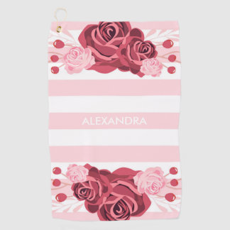 Rose Golfhandtuch