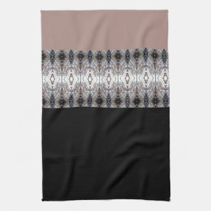 Rose grau und schwarz Moderne Akzente Geschirrtuch