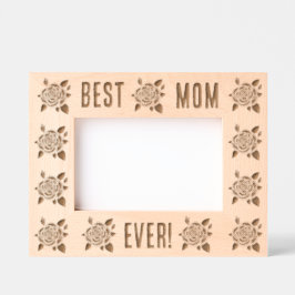 Rose Gravur für Mütter Geätzte Rahmen