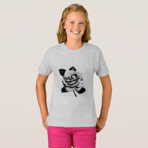 Rose Gravur Kinder T - Shirt