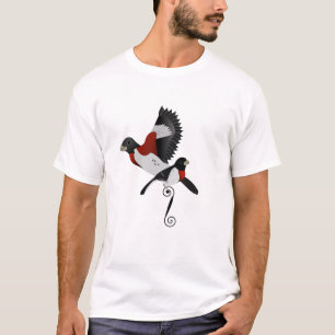 Rose Grosbeak Kardinal Bird gezüchtet T-Shirt