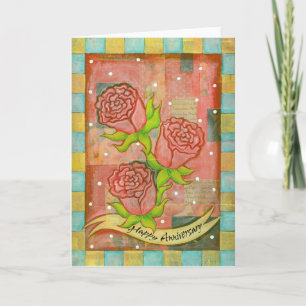 Rose Grußkarte Karte