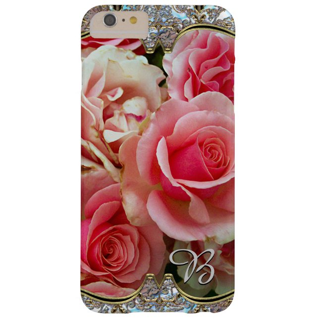 Rose halten Monogramm 6/6s gegeneinander Case-Mate iPhone Hülle (Rückseite)
