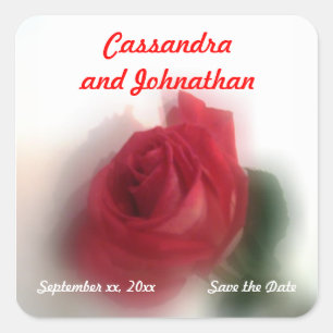 Rose Haze Save the Date Aufkleber