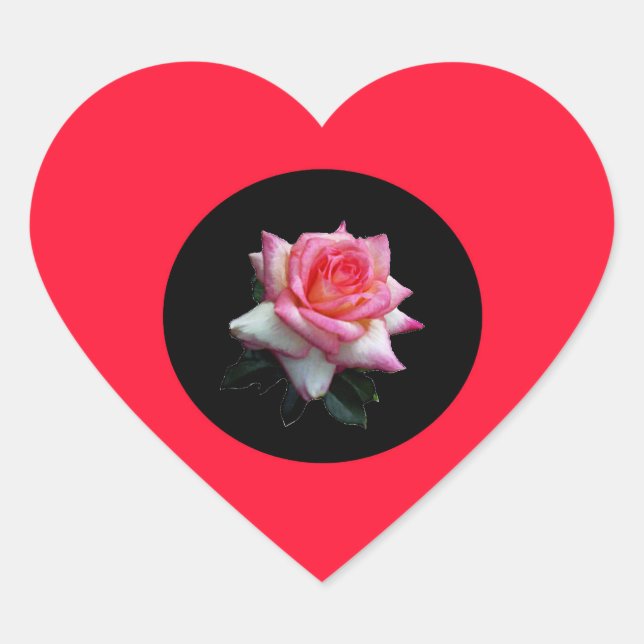 Rose Heart Stickers (Vorderseite)