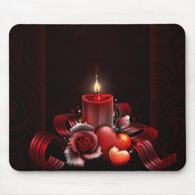 Rose Hearts Mousepad (Vorne)