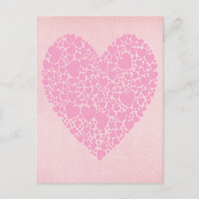 Rose Hearts Postkarte (Vorderseite)