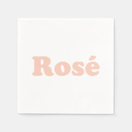 Rose hellrosa moderne Typografie mädchenhaft elega Serviette