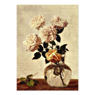 Rose, Henri Fantin-Latour-Kunstwerk, Fotodruck