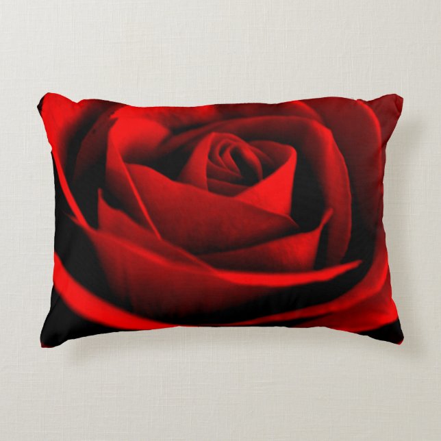 Rose herauf nahes dekokissen (Vorderseite)