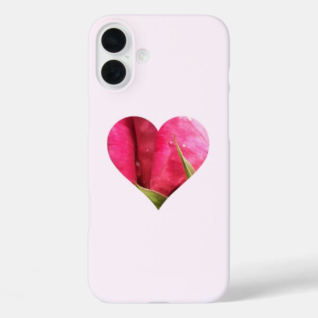 Rose Herz Case-Mate iPhone Hülle (Rückseite)