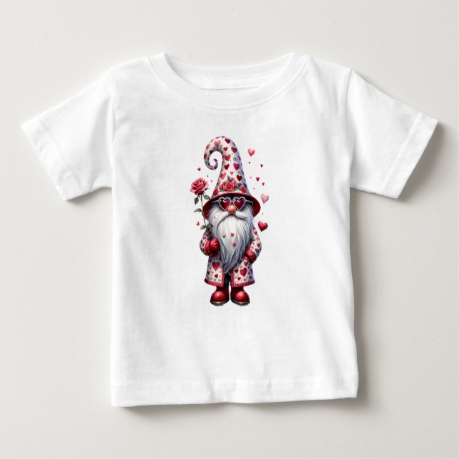 Rose & Herz Gromes Valentine Baby T-shirt (Vorderseite)