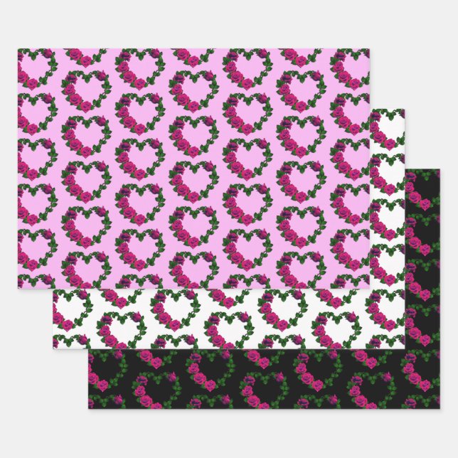 Rose Herzkleider Sammlung Geschenkpapier Set (Set)
