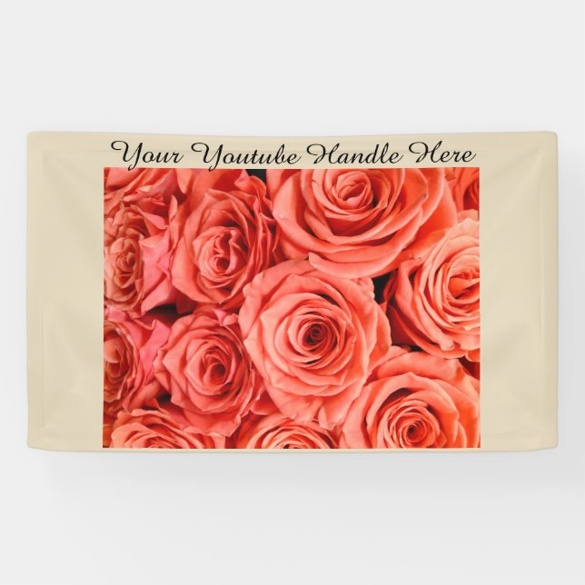 Rose Hintergrund-Vlogging Wählen Sie selbe Einstel Banner (Horizontal)