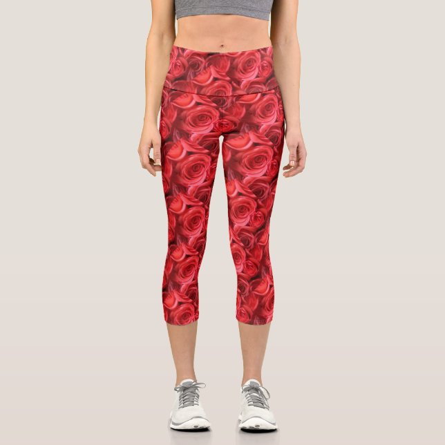 Rose Hochwaisted Capris (Vorderseite)