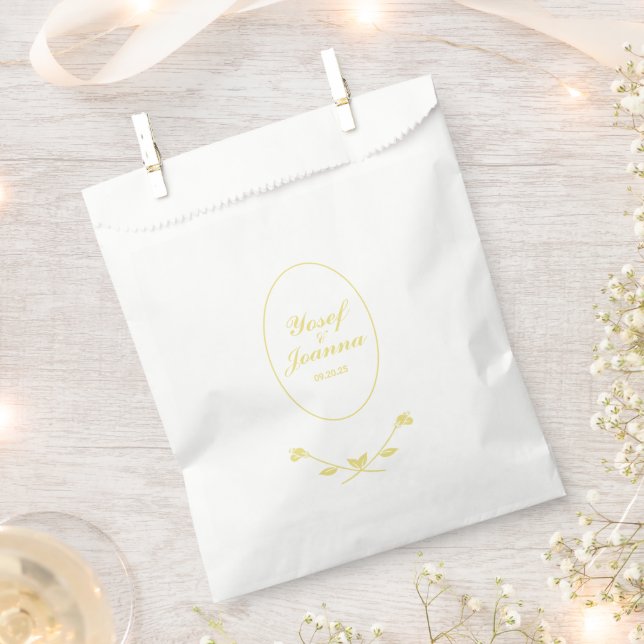 Rose Hochzeit Geschenktütchen (Ausgeschnitten)