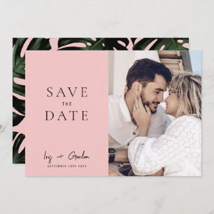Rose Hochzeit in Urlaubsort Foto Save the Date Kar