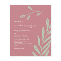 Rose Hochzeitsfeiern in Dusty