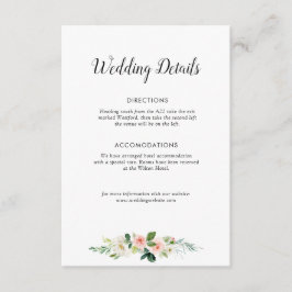 Rose Hochzeitskarte Begleitkarte