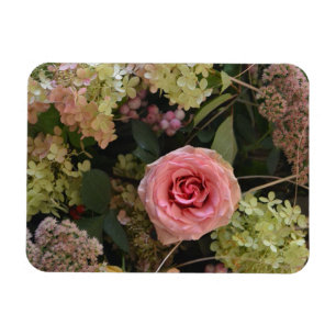 Rose Hydrangea Arrangement Magnet