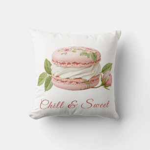 Rose Ice Creme Sandwich Tag Wasserfarbe Kissen