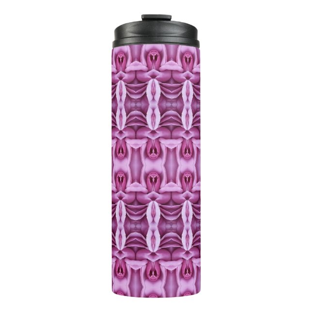 Rose Ikat 3 Thermosbecher (Vorderseite)