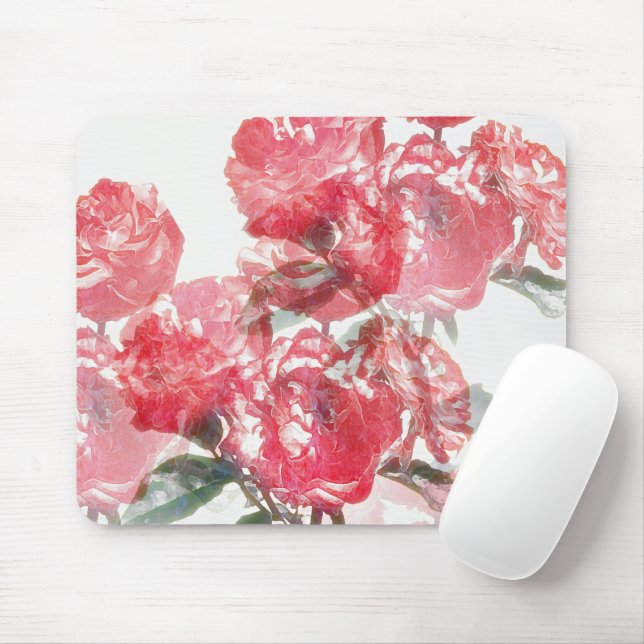 Rose Illusion Art Mouse Pad Mousepad (Mit Mouse)
