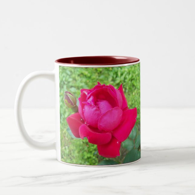 Rose im Blut Zweifarbige Tasse (Links)