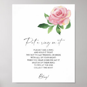 Rose - Im Frühling leg's drauf an Ring-Spiel Poster
