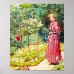Rose im Garten durch Childe Hassam Poster