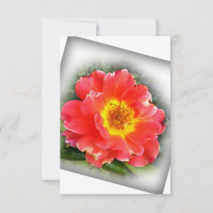 Rose im Herbst Dankeskarte