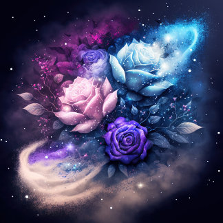 Rose im nächtlichen Himmelspuzzle Puzzle