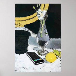 Rose im Orkanglas, Matisse Style Poster