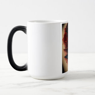 Rose im Tattoo-Stil Verwandlungstasse