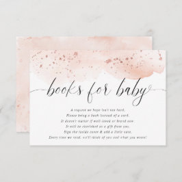 Rose in Aquarellfarben Begleitkarte