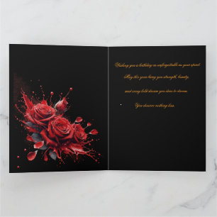 Rose in Bloom - Eleganter Geburtstag Karte