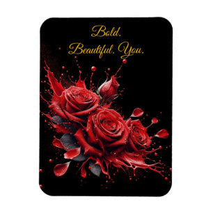 Rose in Bloom - Eleganter Geburtstag Magnet