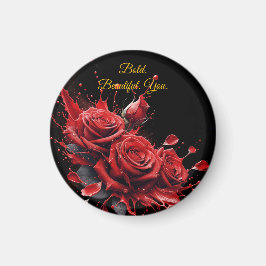 Rose in Bloom - Eleganter Geburtstag Magnet