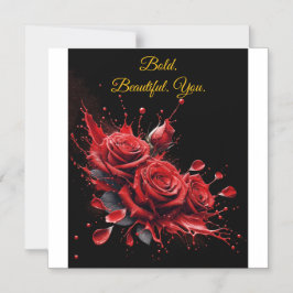 Rose in Bloom - Eleganter Geburtstag Magneteinladung