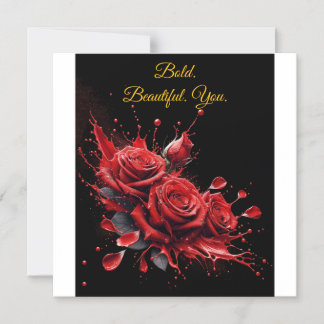 Rose in Bloom - Eleganter Geburtstag Magneteinladung