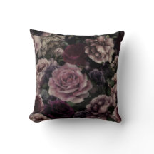 Rose in Burgund und Rosa Vintage botanische