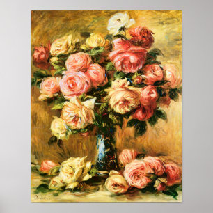 Rose in der Vase Renoir Kunst Poster