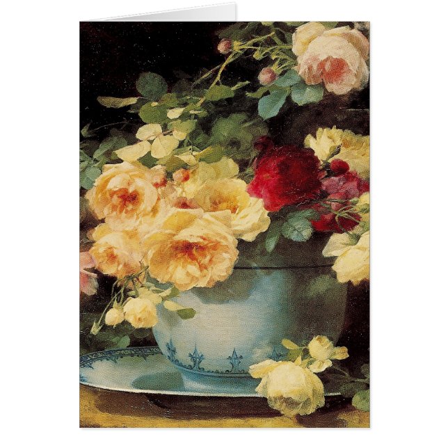 Rose in einem Blue Bowl (Vorne)