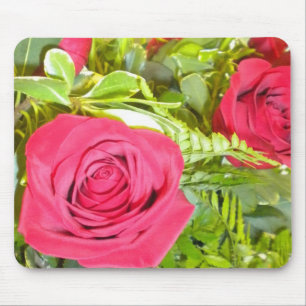Rose in einem Bouquet-Mousepad Mousepad