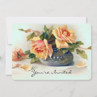 Rose in einem Bowl-Brautparty Einladung