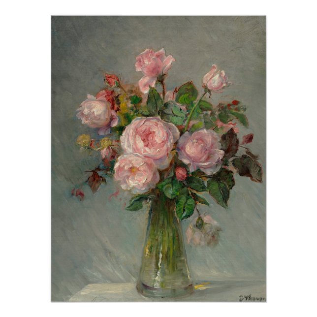 Rose in einem Vase-Glossar Poster (Vorderseite)