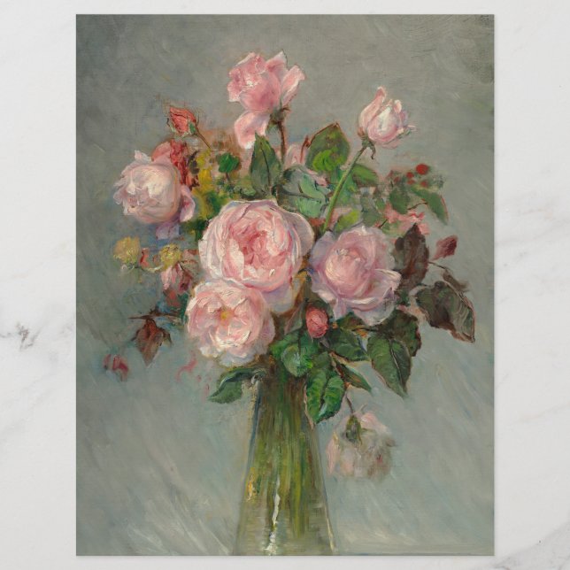 Rose in einem Vase-Scrapbook (Vorderseite)