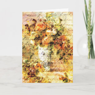 Rose in einer Vase Karte