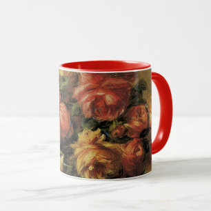 Rose in einer Vase von Pierre Renoir, Vintage Kuns Tasse